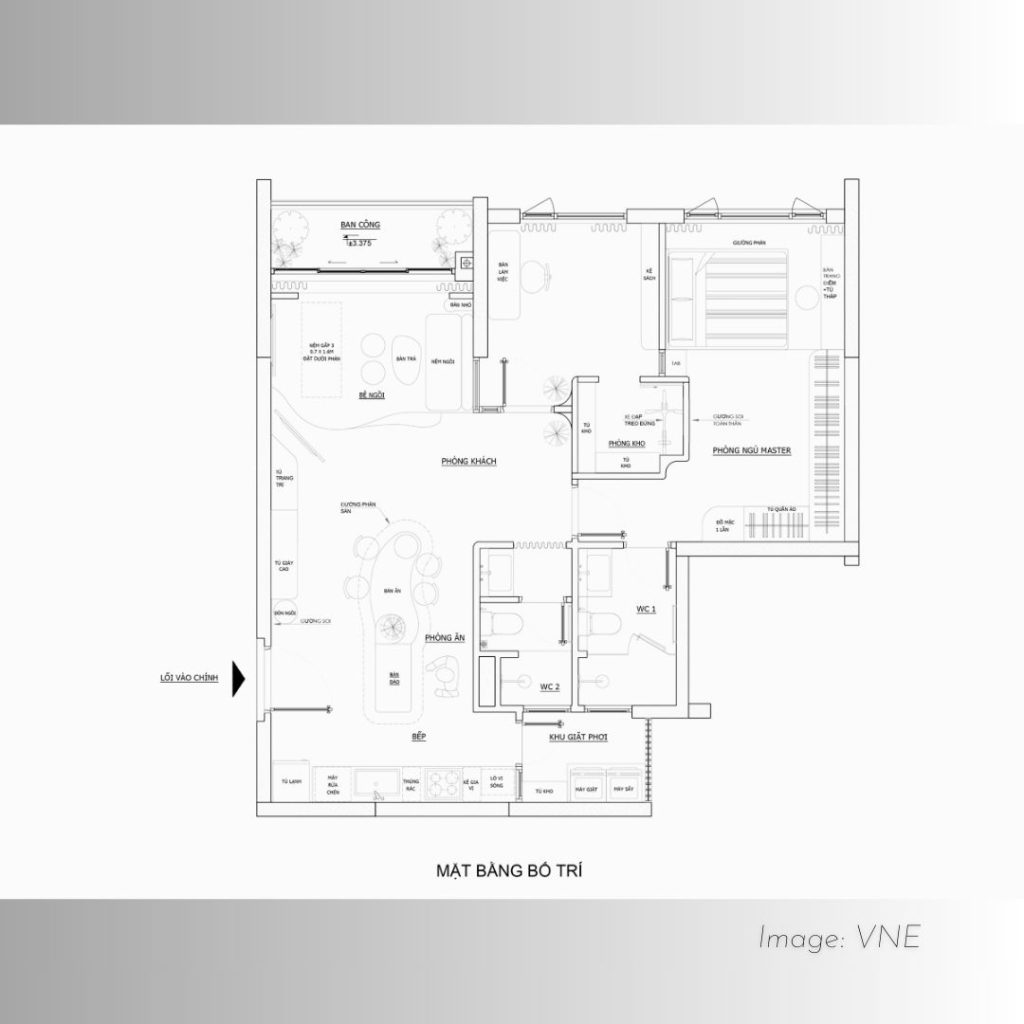 thiet ke noi that can ho cam hung matcha latte VDA 14, Vạn Đại An, xưởng sắt gỗ nội thất