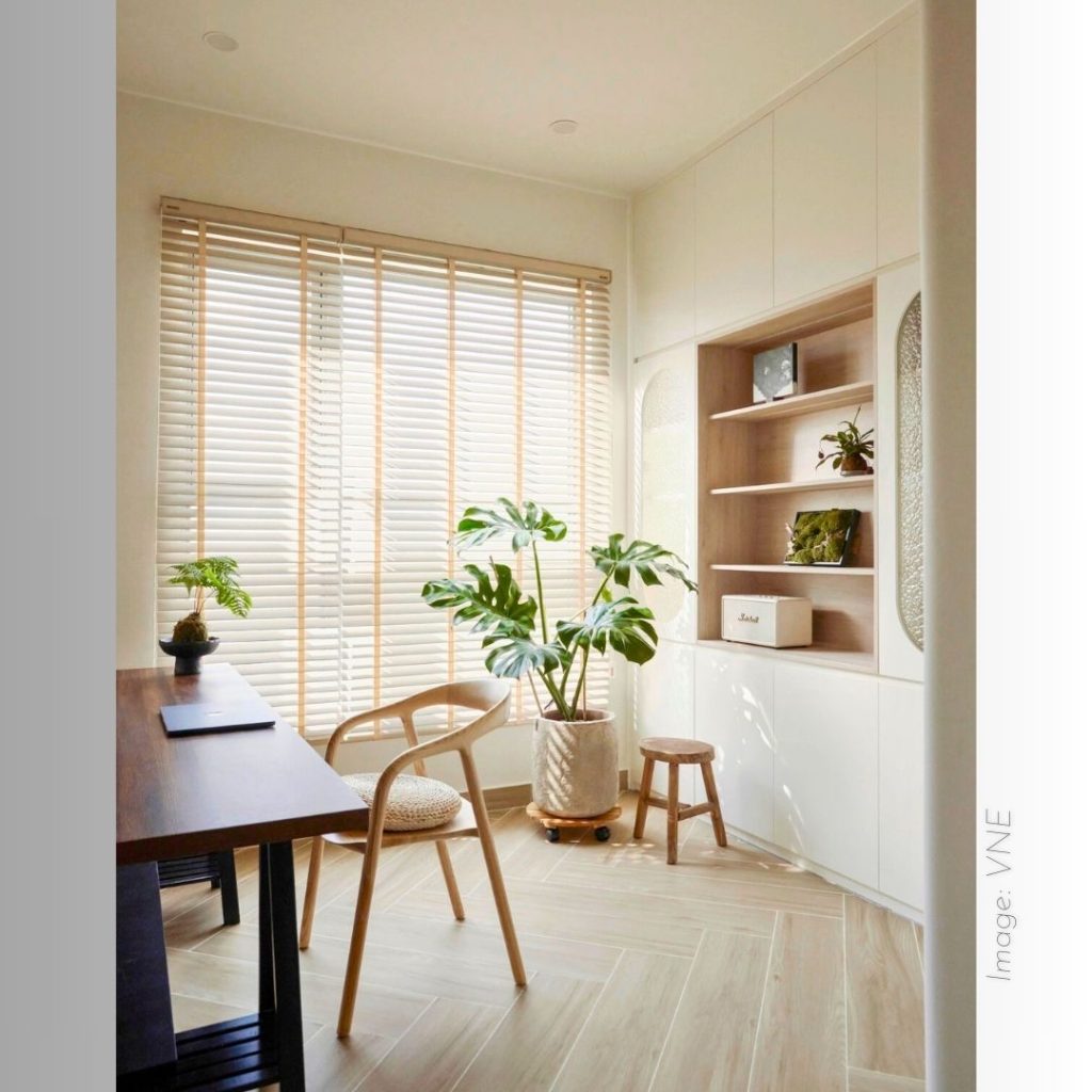 thiet ke noi that can ho cam hung matcha latte VDA 8, Vạn Đại An, xưởng sắt gỗ nội thất