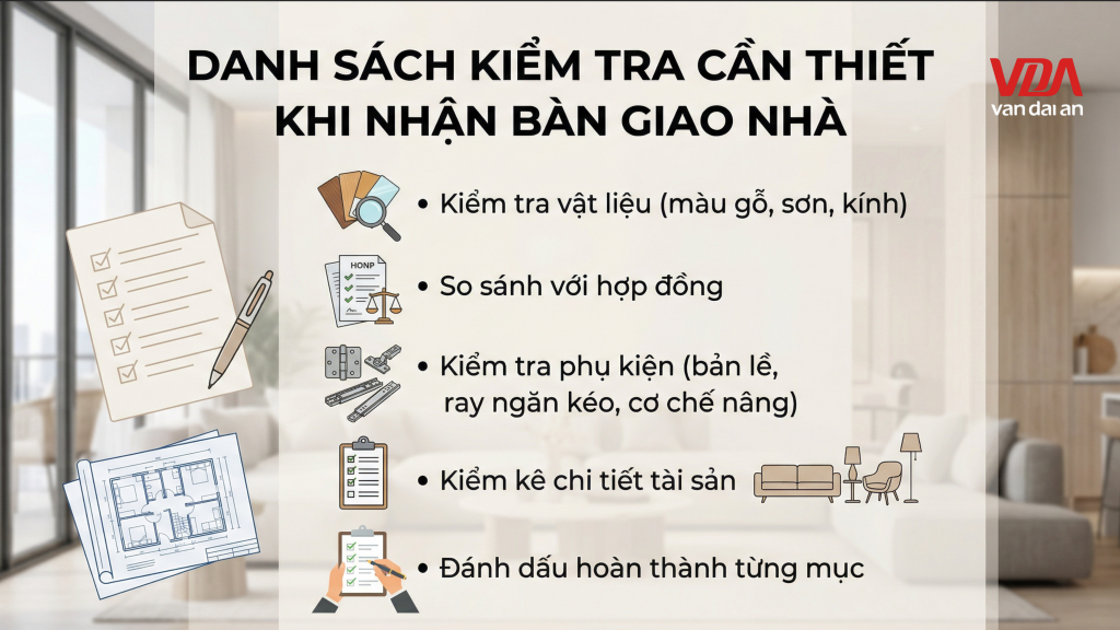 Checklist kiểm tra cần thiết