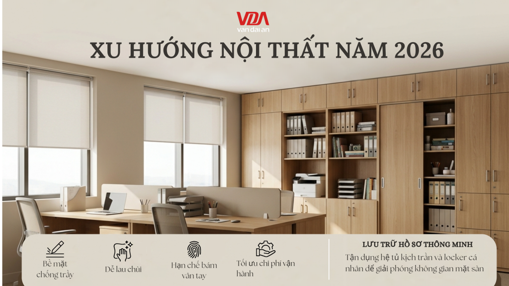 Xu hướng nội thất gỗ "dễ chăm sóc" dẫn đầu năm 2026