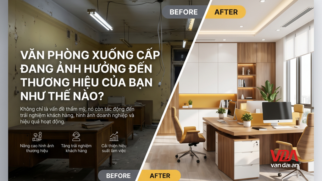 Văn Phòng Xuống Cấp Ảnh Hưởng Đến Hình Ảnh Thương Hiệu Như Thế Nào?