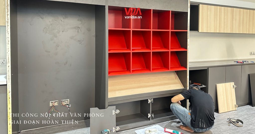 cập nhật tiến độ thi công nội thất văn phòng 