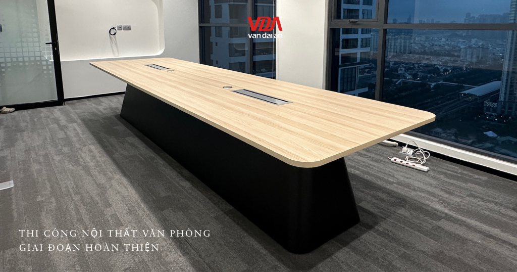 tiến độ thi công nội thất văn phòng